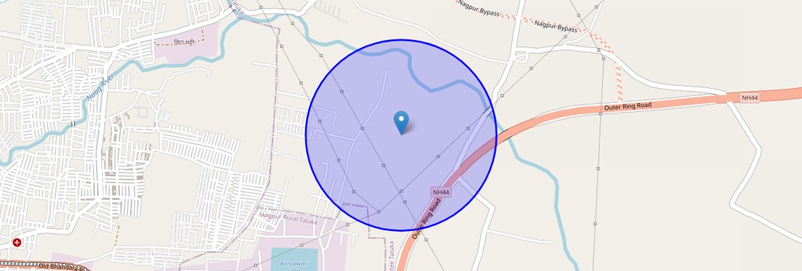 Location Map of Powari, Nagpur