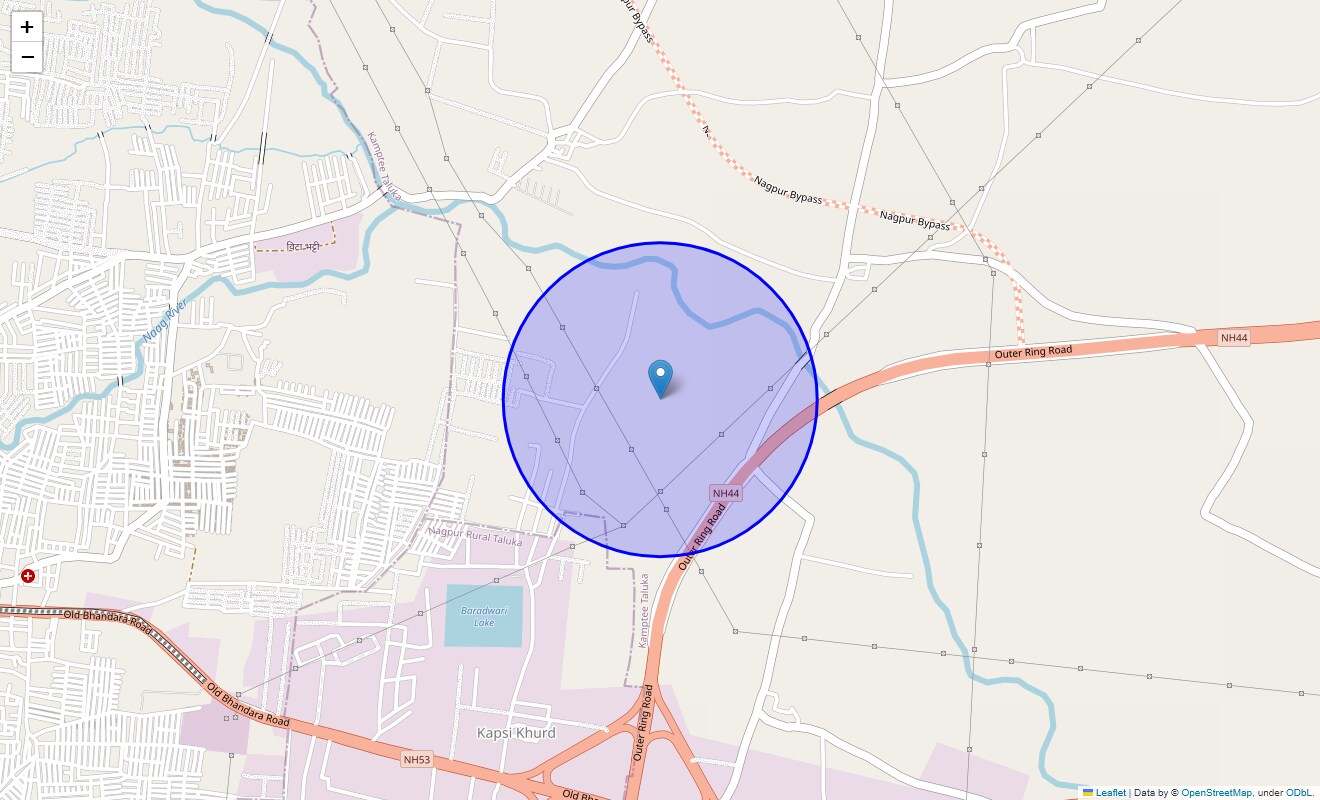 Location Map of Powari, Nagpur