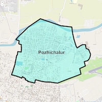 Pozhichalur Map