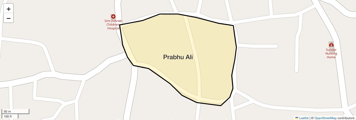 Location Map of Prabhu Ali, Thane
