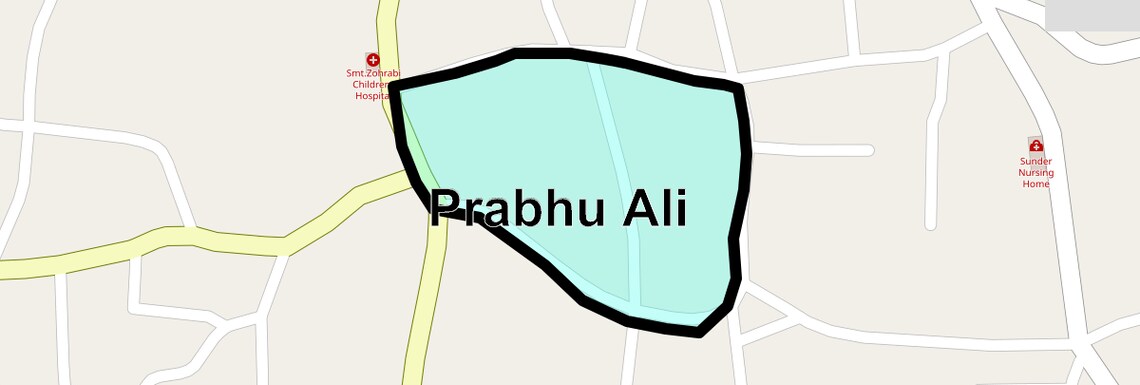 Location Map of Prabhu Ali, Thane