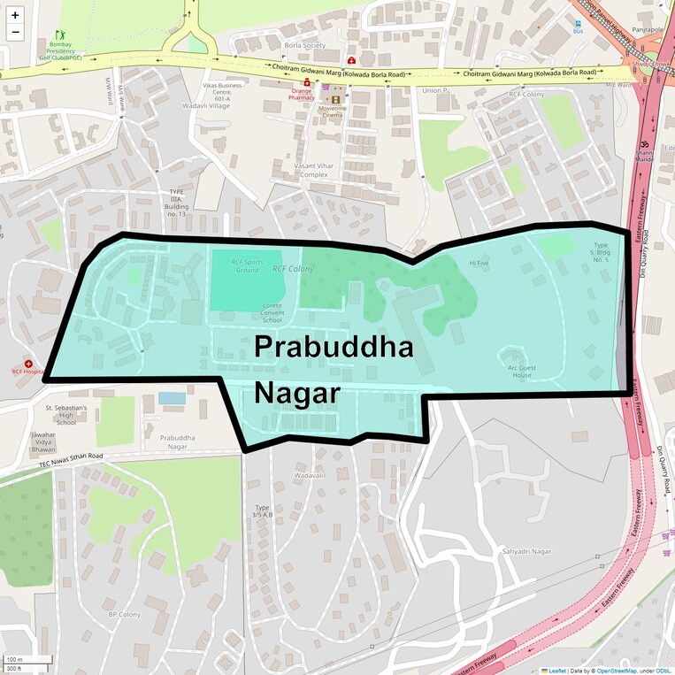 Location Map of Prabuddha Nagar