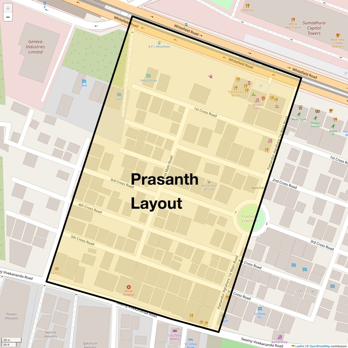 Check Time Travel of Prasanth Layout, Bangalore