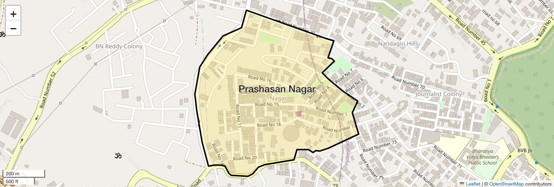 Check Time Travel of Prashasan Nagar, Hyderabad