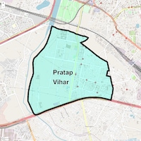 Pratap Vihar Map