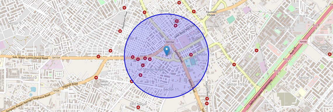 Location Map of Prem Nagar, Gurgaon