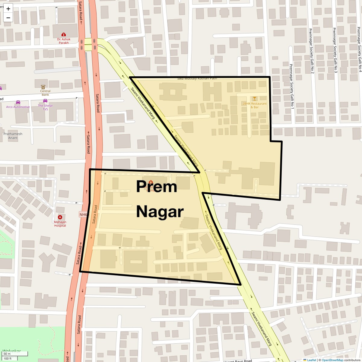 Prem Nagar Map