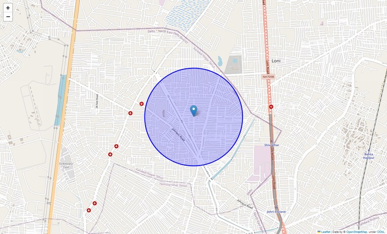 Location Map of Prem Vihar