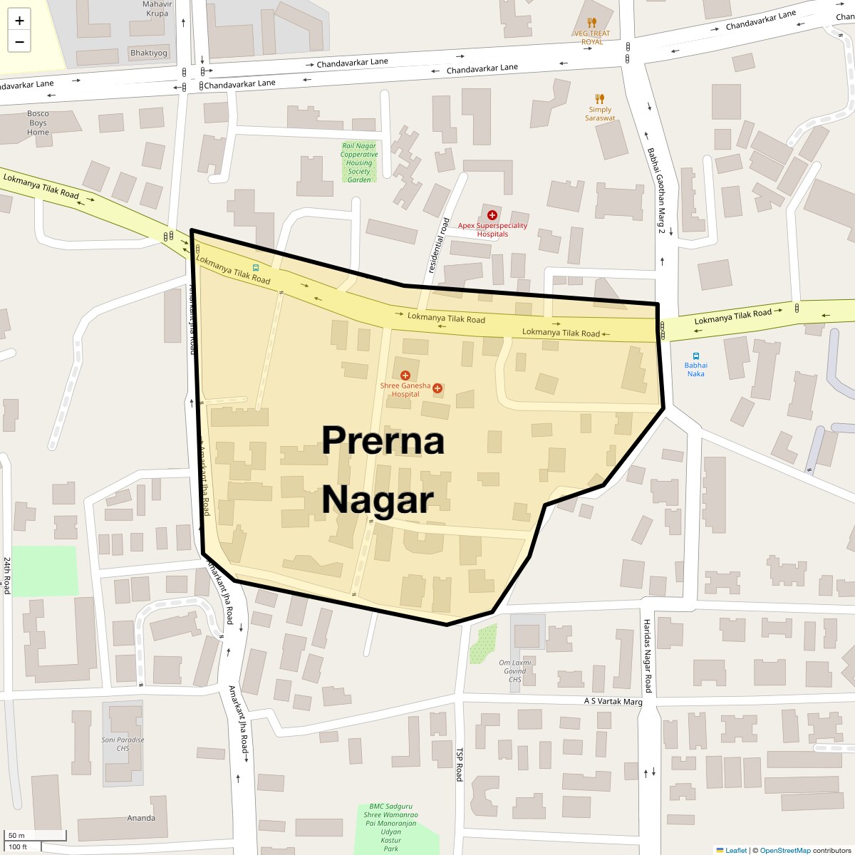 Check Time Travel of Prerna Nagar, Mumbai