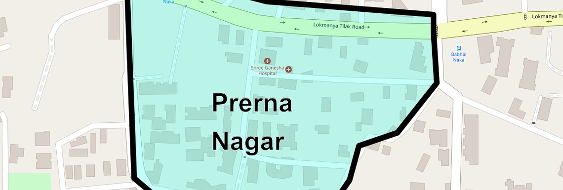 Location Map of Prerna Nagar, Mumbai