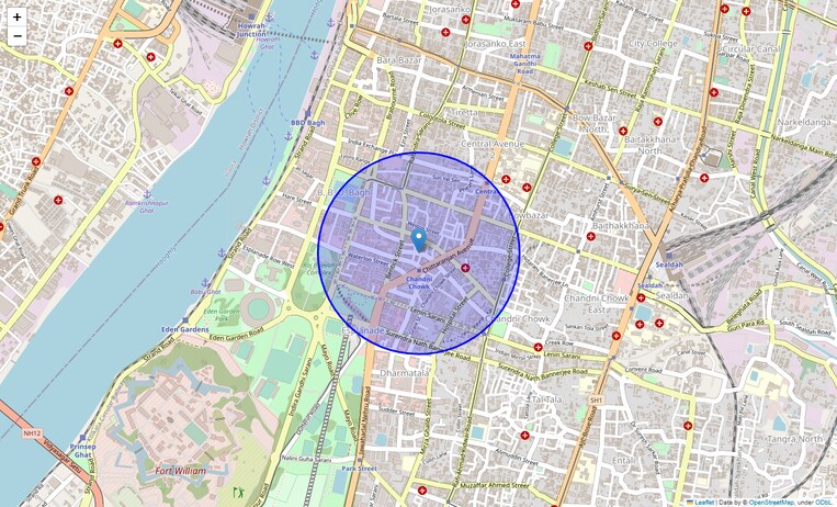 Location Map of Princep Street