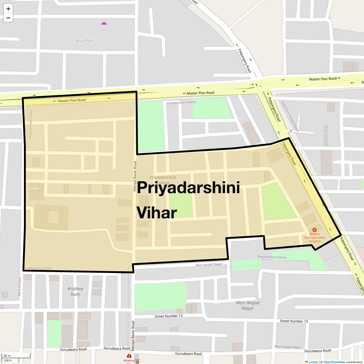 Check Time Travel of Priyadarshini Vihar, Delhi