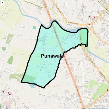 Location Map of Punawale, Pune