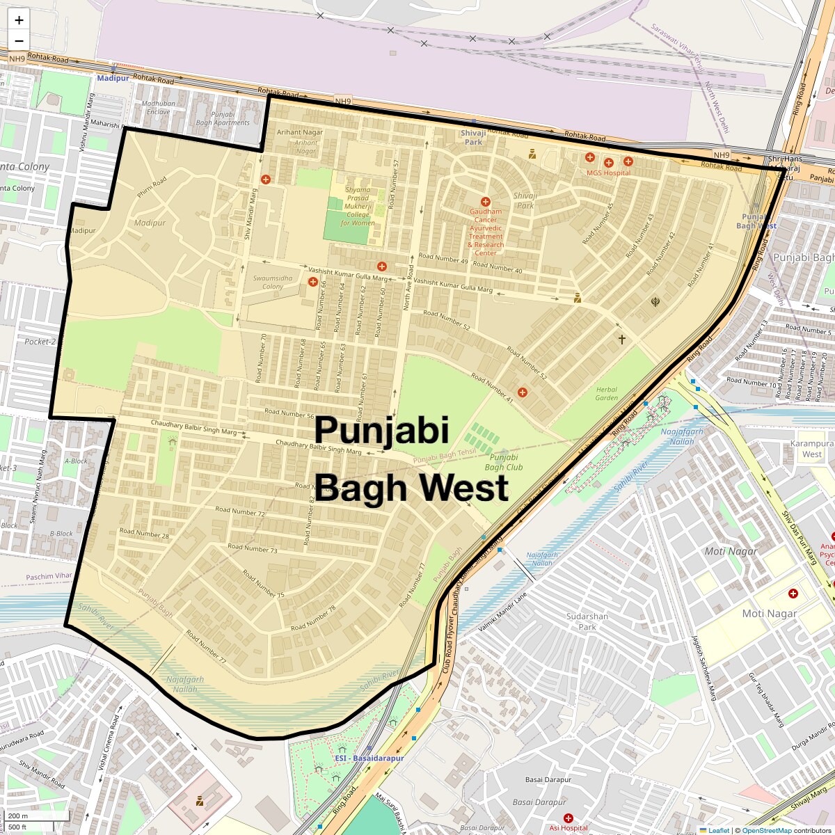 Check Time Travel of Punjabi Bagh West, Delhi