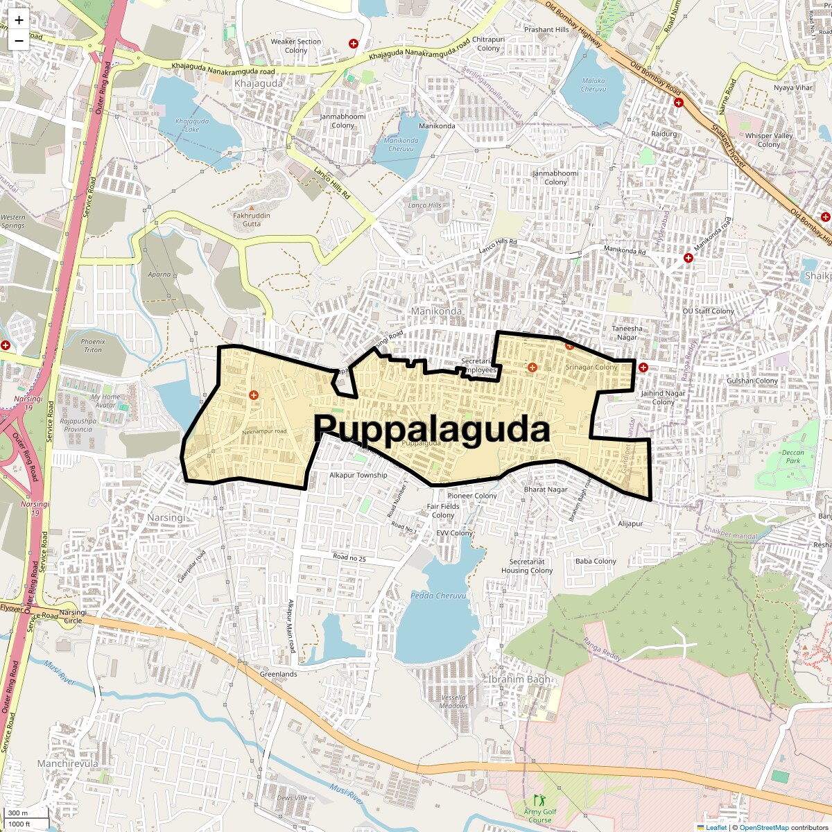 Check Time Travel of Puppalaguda, Hyderabad