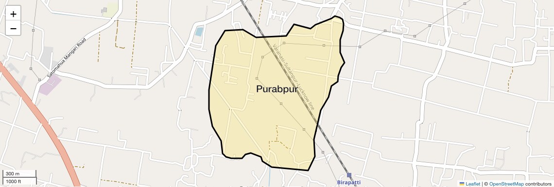 Location Map of Purabpur, Varanasi