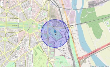 Location Map of Purana Qila, Delhi
