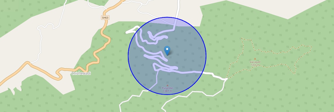Location Map of Purandar, Pune