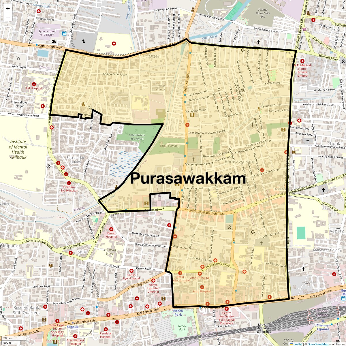 Check Time Travel of Purasawakkam, Chennai