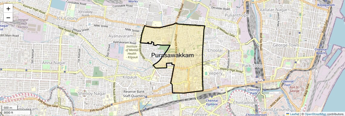 Check Time Travel of Purasawakkam, Chennai