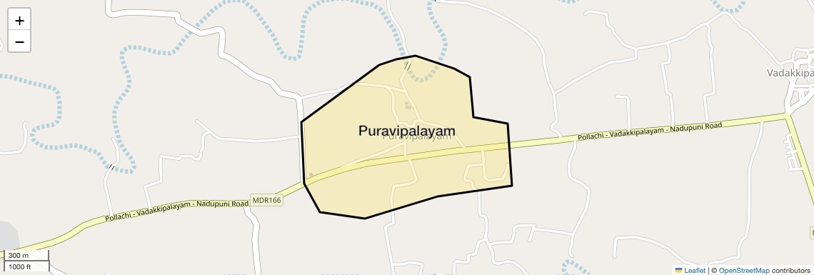 Location Map of Puravipalayam, Coimbatore