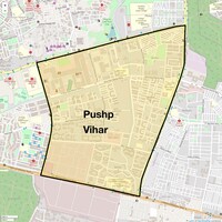 Pushp Vihar Map