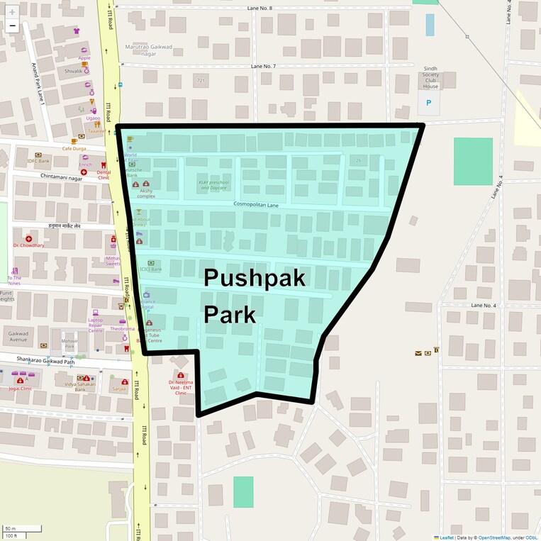 Location Map of Pushpak Park