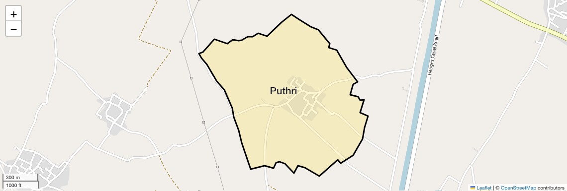 Location Map of Puthri, Ghaziabad