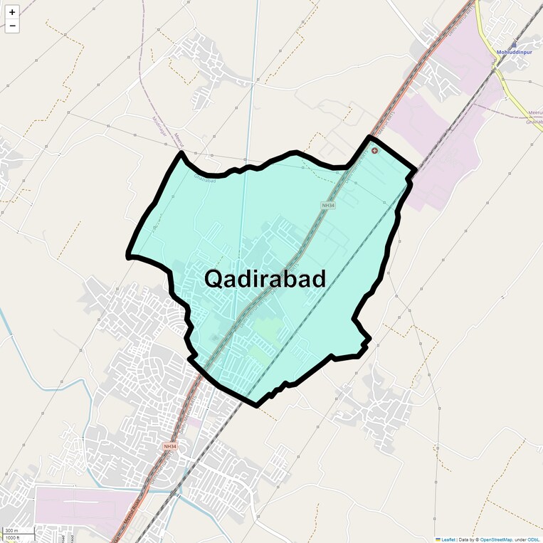 Location Map of Qadirabad