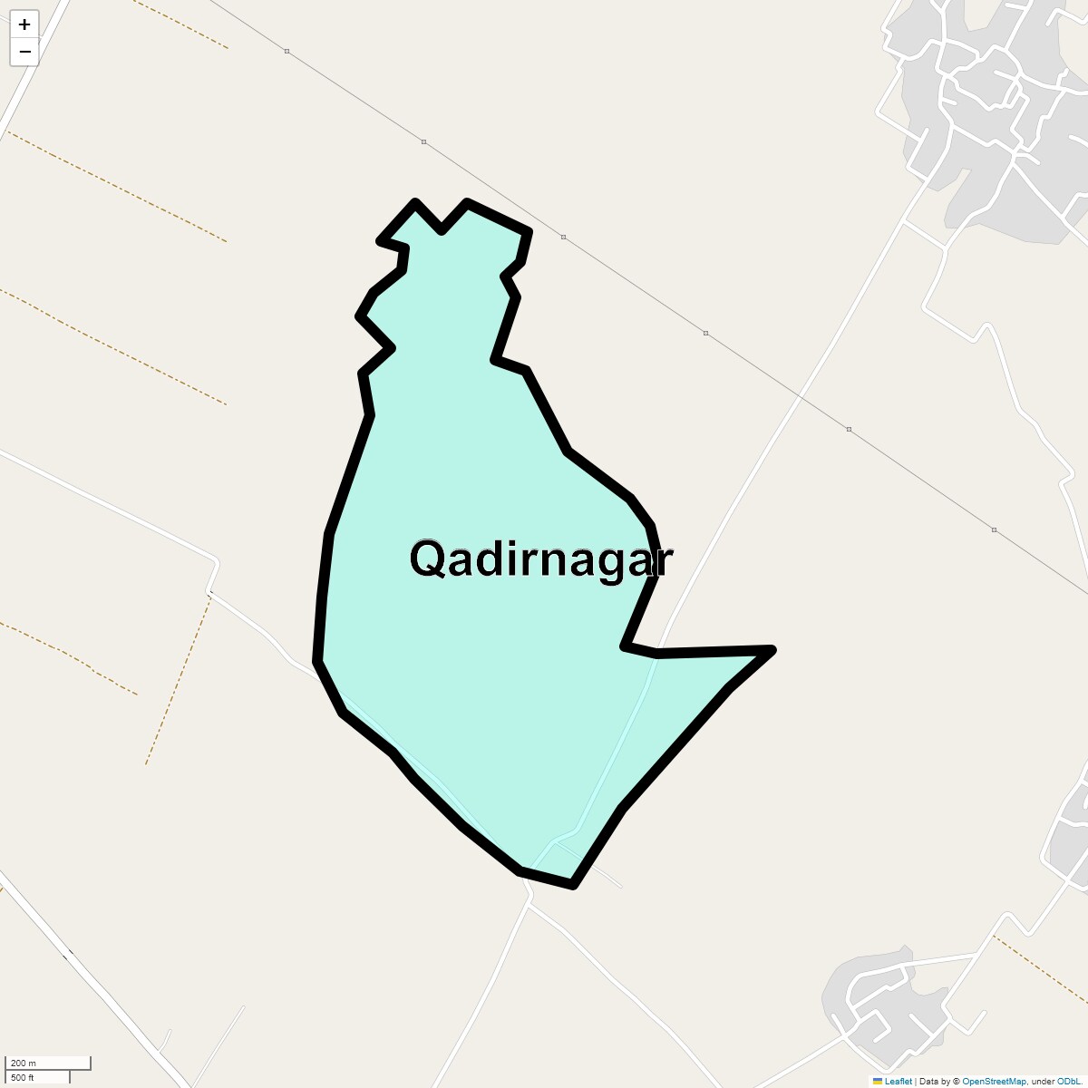Location Map of Qadirnagar, Ghaziabad