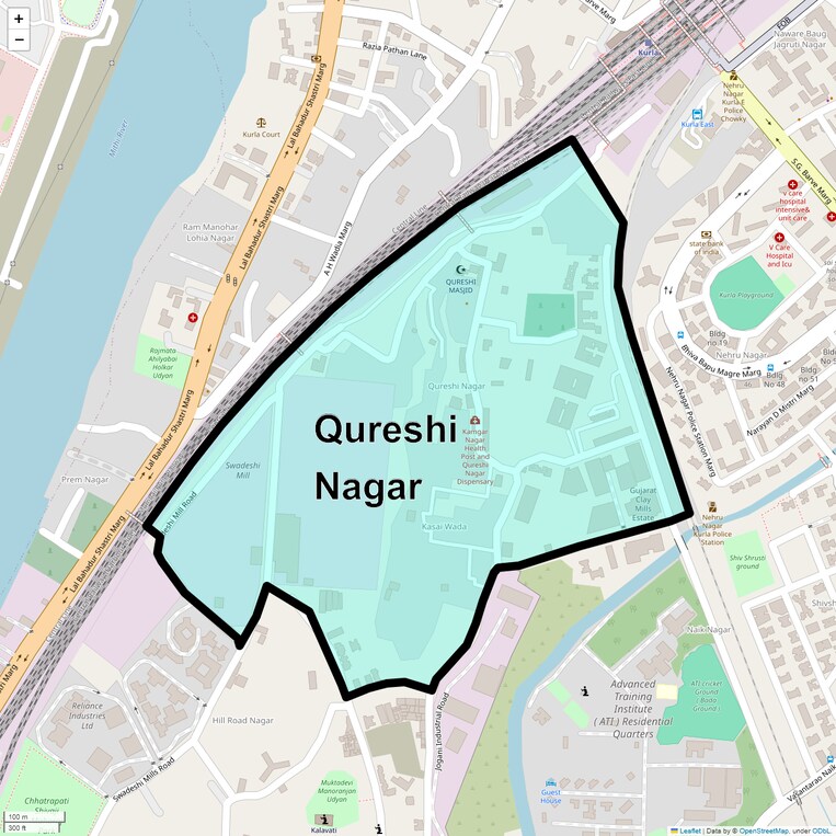 Location Map of Qureshi Nagar