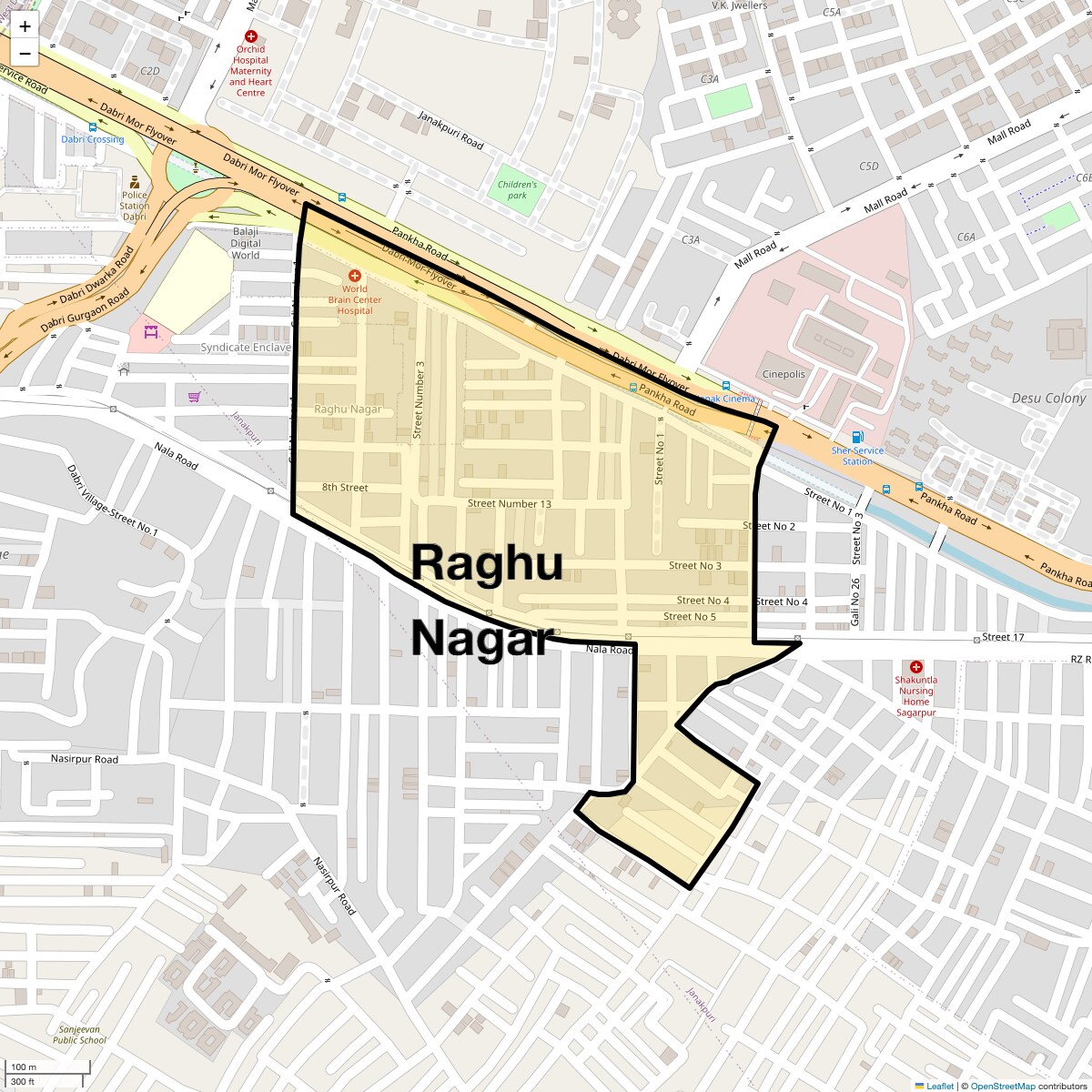 Check Time Travel of Raghu Nagar, Delhi
