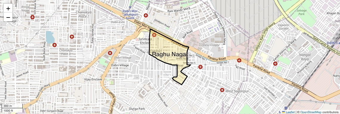Check Time Travel of Raghu Nagar, Delhi