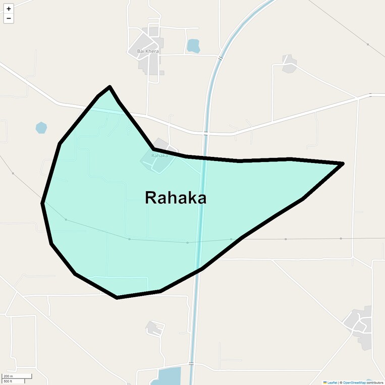 Location Map of Rahaka