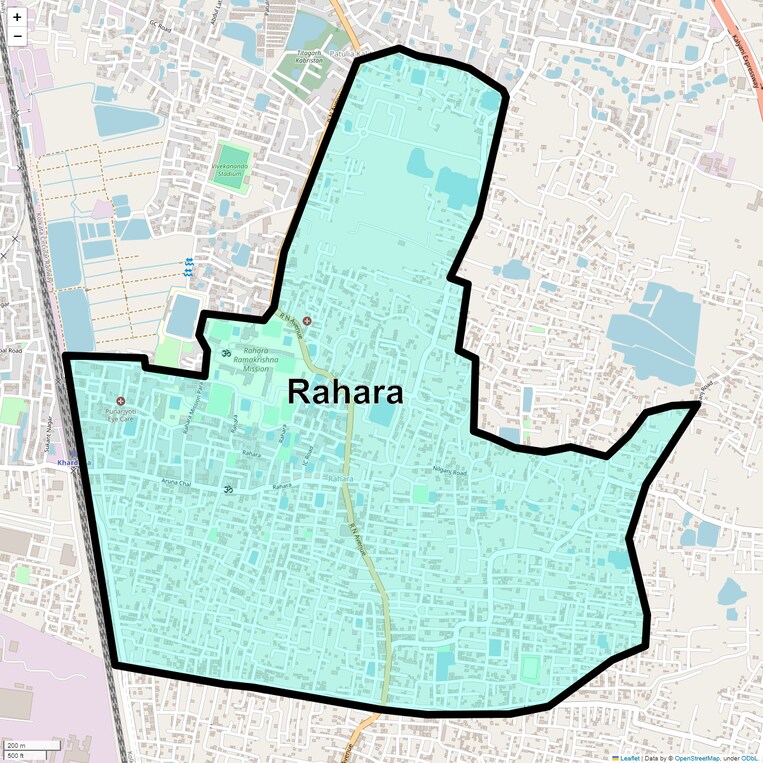 Location Map of Rahara