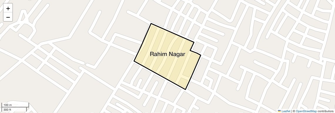 Location Map of Rahim Nagar, Lucknow
