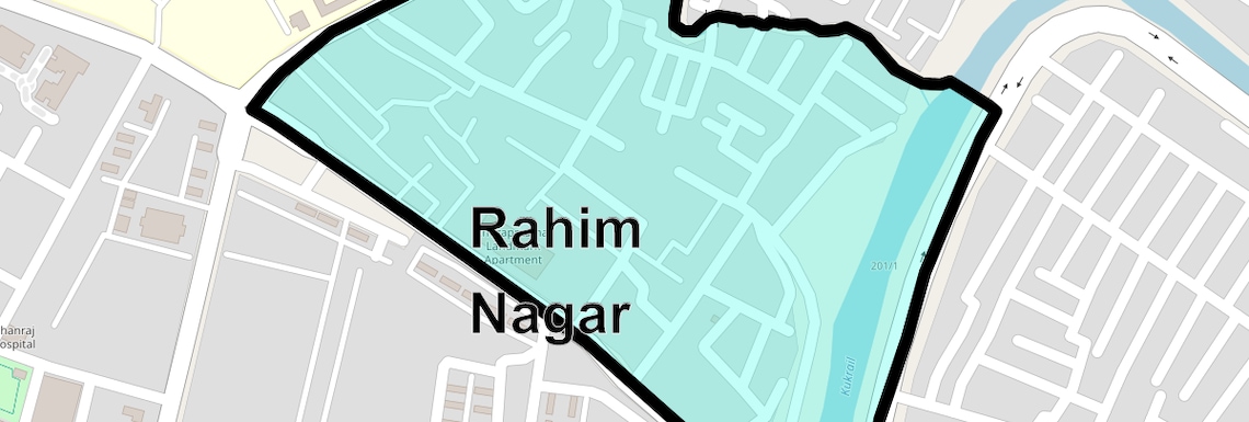 Location Map of Rahim Nagar, Lucknow