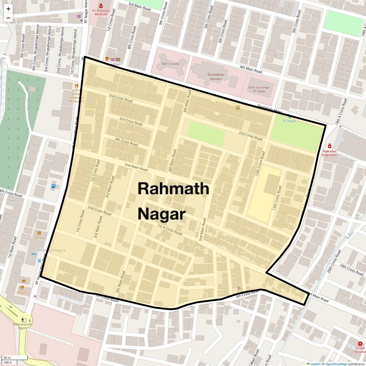 Check Time Travel of Rahmath Nagar, Bangalore