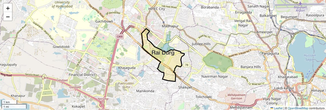 Check Time Travel of Rai Durg, Hyderabad