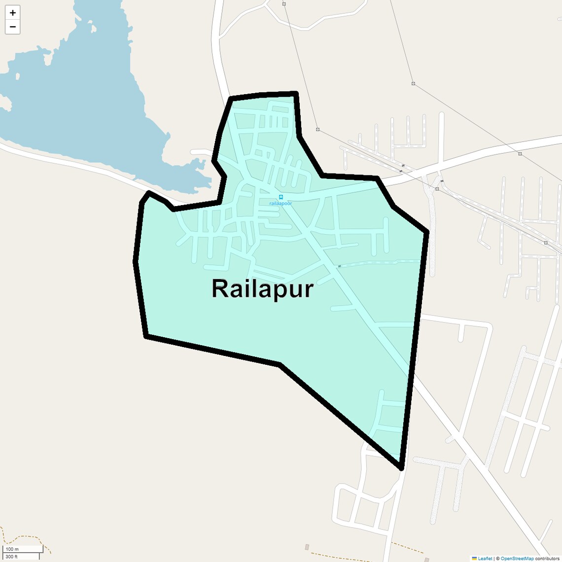 Location Map of Railapur, Hyderabad