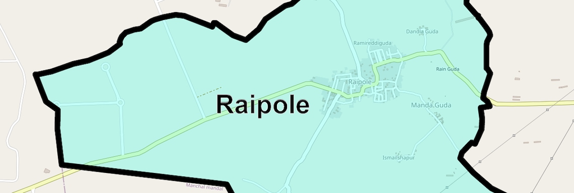 Location Map of Raipole, Hyderabad