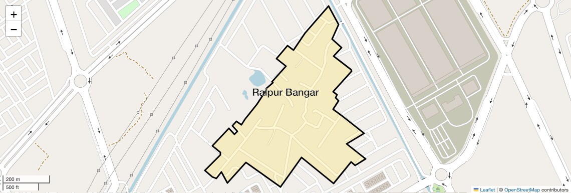 Location Map of Raipur Bangar, Greater Noida