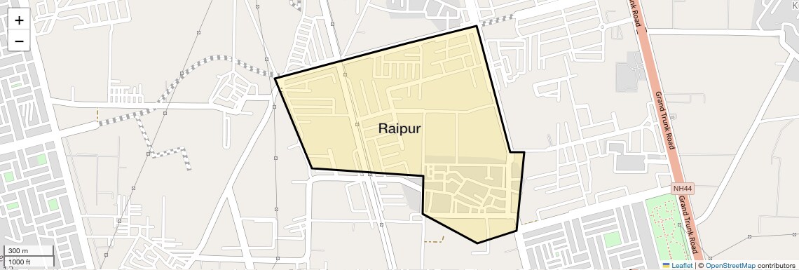 Location Map of Raipur, Sonipat