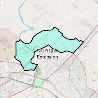 Raj Nagar Extension Map