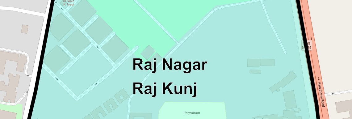 Location Map of Raj Nagar Raj Kunj, Ghaziabad