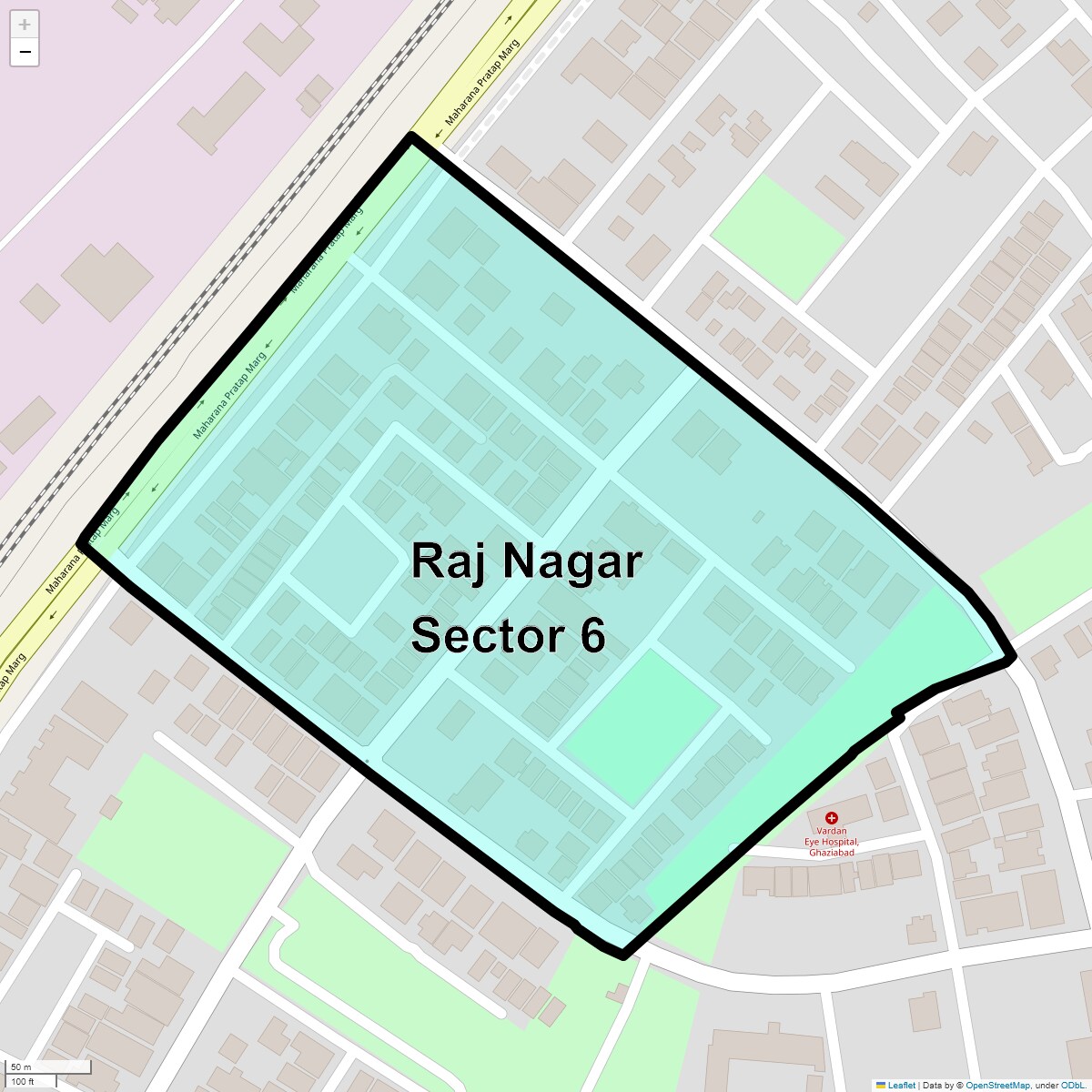 Raj Nagar Sector 6 Map