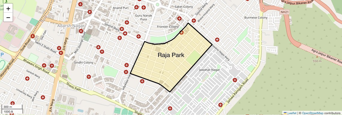 Raja Park Map