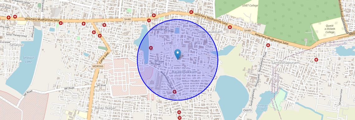Location Map of Rajakilpakkam, Chennai