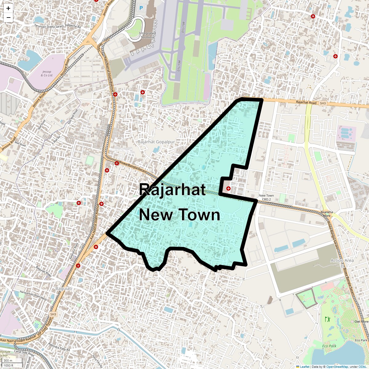 Check Time Travel of Rajarhat New Town, Kolkata