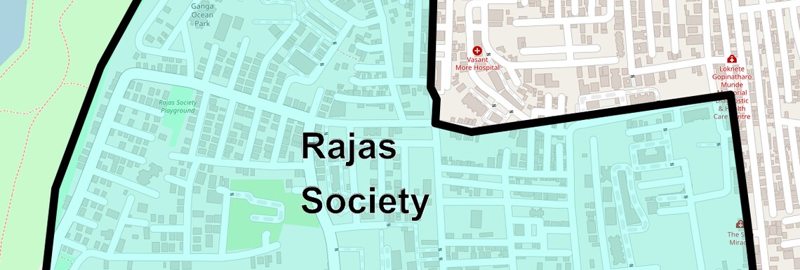 Location Map of Rajas Society, Pune